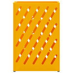 vidaXL Porte-parapluie jaune moutarde 28 x 12 x 41 cm Acier