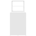 vidaXL Bureau avec étagère Blanc 113 x 54 x 120 cm Bois d'ingénierie