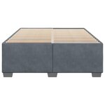 vidaXL Cadre de lit Gris foncé 140 x 200 cm Velours