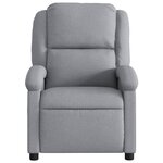 vidaXL Fauteuil inclinable gris clair tissu