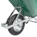 vidaXL Brouette vert 90 L 150 kg acier galvanisé et plastique