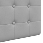 vidaXL Tête de lit suspendue Gris nuage tissu