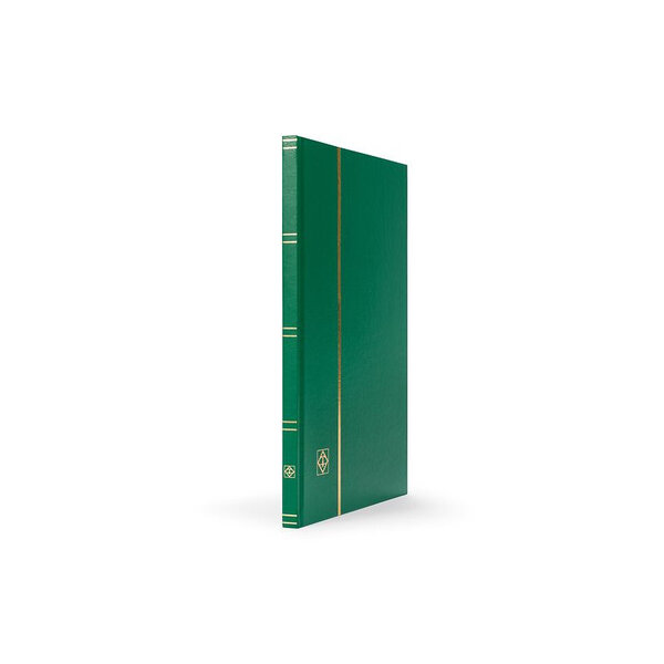 Classeur à bandes pour timbres 16 pages noires. Couleur - Vert
