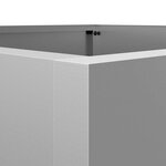 vidaXL Jardinière argenté 52x48x75 cm acier galvanisé