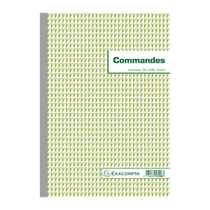 Manifold Commandes 29 7x21cm 50 Feuillets Dupli Autocopiants - Motif  - X 5 - Exacompta