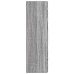 vidaXL Meuble TV mural 2 Pièces Gris Sonoma 30 x 31 x 100 cm