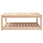 vidaXL Table de jardin 121x82 5x45 cm bois massif de pin