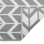 vidaXL Tapis d'extérieur Gris 120x180 cm PP
