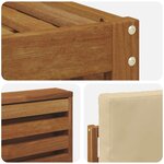 vidaXL Ensemble de canapés d'extérieur 5 Pièces Naturel et Beige