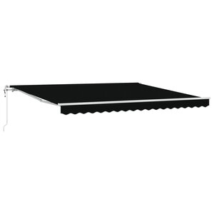 Store Rétractable Automatique vidaXL Noir 400x350 cm