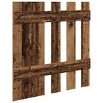 vidaXL Porte-manteau mural avec stockage avec miroir Bois ancien 100 x 10 x 100 cm