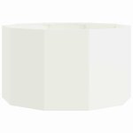 vidaXL Jardinière Blanc 90 x 90 x 50 cm Acier