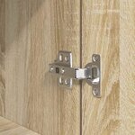 vidaXL Buffet haut chêne sonoma 50x35x180 cm bois d'ingénierie