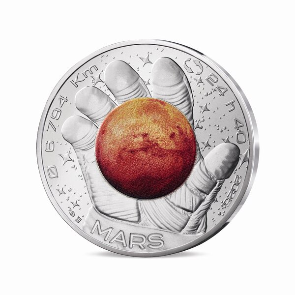 L'Odyssée Spatiale avec Thomas Pesquet  Monnaie de 10€ Argent - Mars