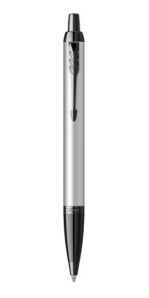 Parker im monochrome stylo bille  gris mat  recharge bleue pointe moyenne  coffret cadeau