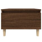 vidaXL Table d'appoint Chêne marron 50x46x35 cm Bois d'ingénierie