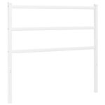 vidaXL Tête de lit de remplacement métal blanc 100 cm