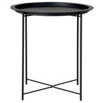 House Nordic Table d'appoint Anne 47 cm Rond Noir