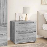 vidaXL Armoire de rangement Gris Sonoma 60 x 48 x 57 cm