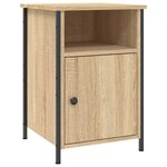 vidaXL Tables de chevet 2Pièces chêne sonoma 40x42x60cm bois d'ingénierie
