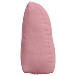 vidaXL Coussin de Dos Rose 60 x 24 x 50 cm Velours