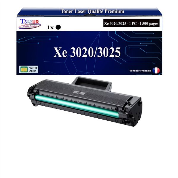 T3AZUR -Toner compatible avec Xerox Phaser 3020   WorkCentre 3025 (106R02773) Noir