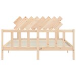 vidaXL Cadre de lit sans matelas 160x200 cm bois massif de pin