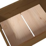 vidaXL Jardinière Marron miel 178 5x44x75 cm Bois massif de pin