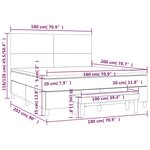 vidaXL Sommier à lattes de lit et matelas Vert foncé 180x200cm Velours