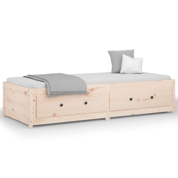 vidaXL Lit de jour 90x200 cm Bois de pin massif