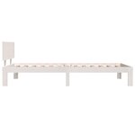 vidaXL Cadre de lit sans matelas blanc bois de pin massif 100x200 cm