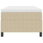 vidaXL Lit avec sommier et matelas Vert clair Gris 100x200 cm Tissu en velours côtelé