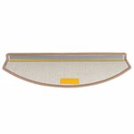 vidaXL Tapis d'escalier 15 Pièces Marron clair 65 x 24 x 4 cm