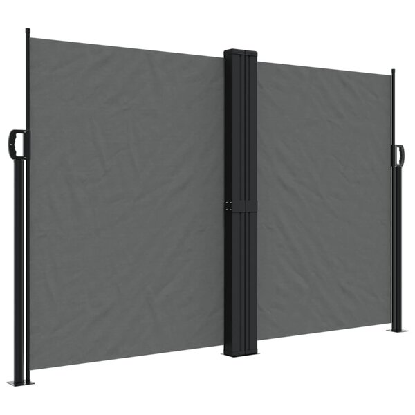 vidaXL Auvent latéral rétractable anthracite 160x600 cm