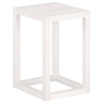 vidaXL Ensemble de supports pour plantes 3Pièces Blanc Bois de pin massif