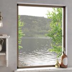 vidaXL Écran anti-insectes pour fenêtres Marron 120 x 140 cm
