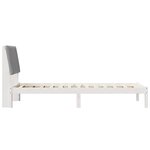 vidaXL Cadre de lit avec tête de lit Blanc 80 x 200 cm Pin massif