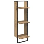 vidaXL Ensemble d'étagères murales avec étagère 6 Pièces Chêne artisanal