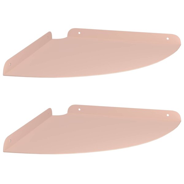 vidaXL Étagère Flottante d'Angle 2 pc Rose 30 x 30 x 2 cm