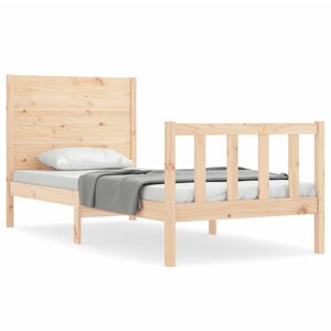 vidaXL Cadre de lit sans matelas 90x200 cm bois de pin massif