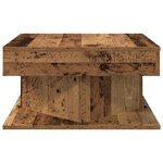 vidaXL Table basse vieux bois 55x55x30 cm bois d'ingénierie