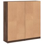 vidaXL Bibliothèque avec portes chêne marron 136x37x142 cm