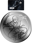 Monnaie NINJA 1/500 Oz Platine 25$ Liberia 2026 (PRÉCOMMANDE)