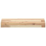 vidaXL Étagères flottantes 2 Pièces 60x20x4 cm acacia massif non traité