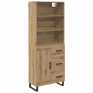 vidaXL Haut Armoire avec tiroir Chêne artisanal 69 5 x 34 x 180 cm