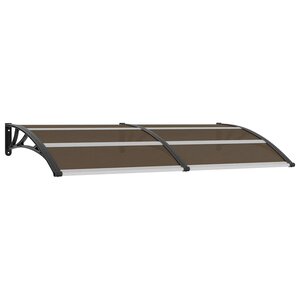 vidaXL Auvent de porte Noir 200x100 cm PC