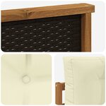 vidaXL Sofa de milieu extérieur Naturel