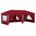 vidaXL Tente de fête pop-up 575 x 288 x 245 cm Bordeaux