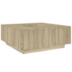 vidaXL Table basse chêne sonoma 100x100x40 cm bois d'ingénierie