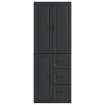 vidaXL Ensemble de Meubles 2 Pièces Noir Bois d'ingénierie